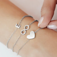 Little Luxe Heart Bracelet (Silver)