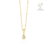 Diamond Sphere Chain Necklace (Gold)