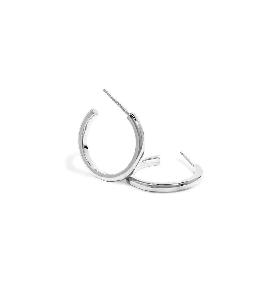 Lovve Sterling Silver Hoop Earrings, Round-tube Design, India | Ubuy