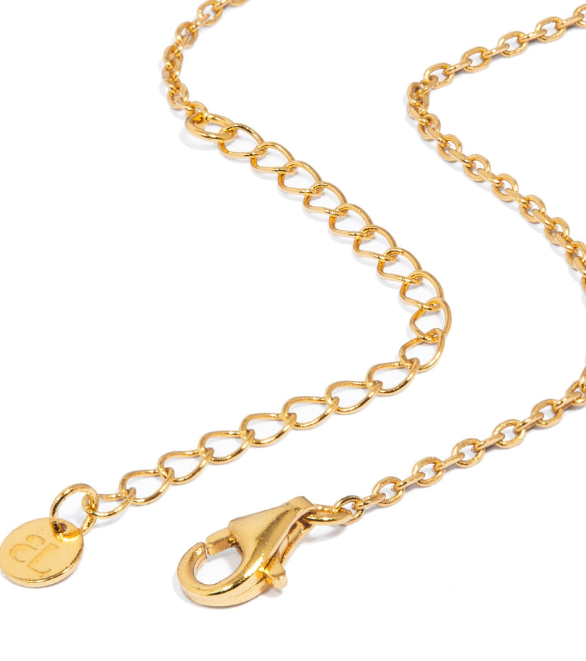 Sterling Silver Crystal Zodiac Necklace (Gold)