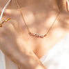 Mini Pearl Name Necklace (Gold)