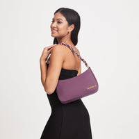 Midnight Plum Chain Strap Shoulder Bag