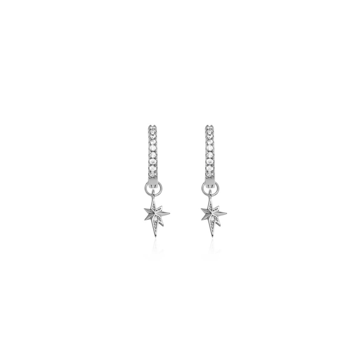 ピアス Numbering Brilliant Star Earrings #7102 5BNY295 Diamond Eight-Point Starburst Stud Earrings in 14K Yellow