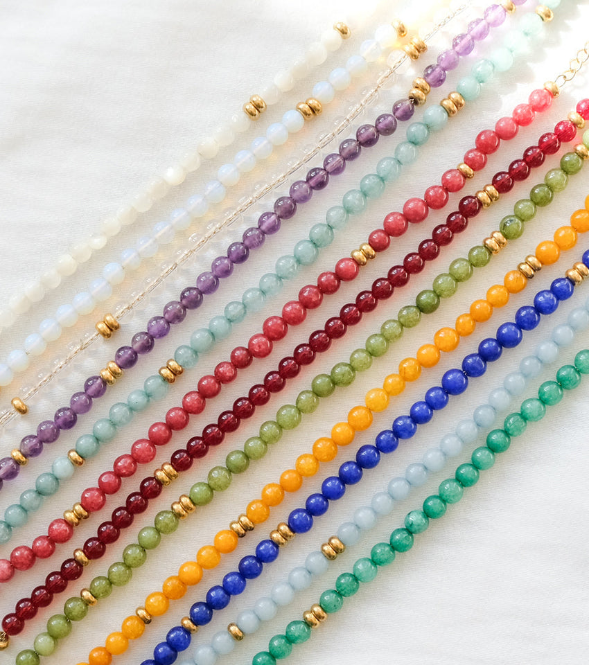 Glass Beads Name Bracelet