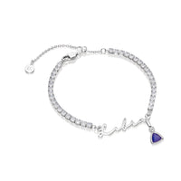 Signature Name Tennis Bracelet (Silver)