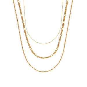 Fine Chain Layered Set (Gold)