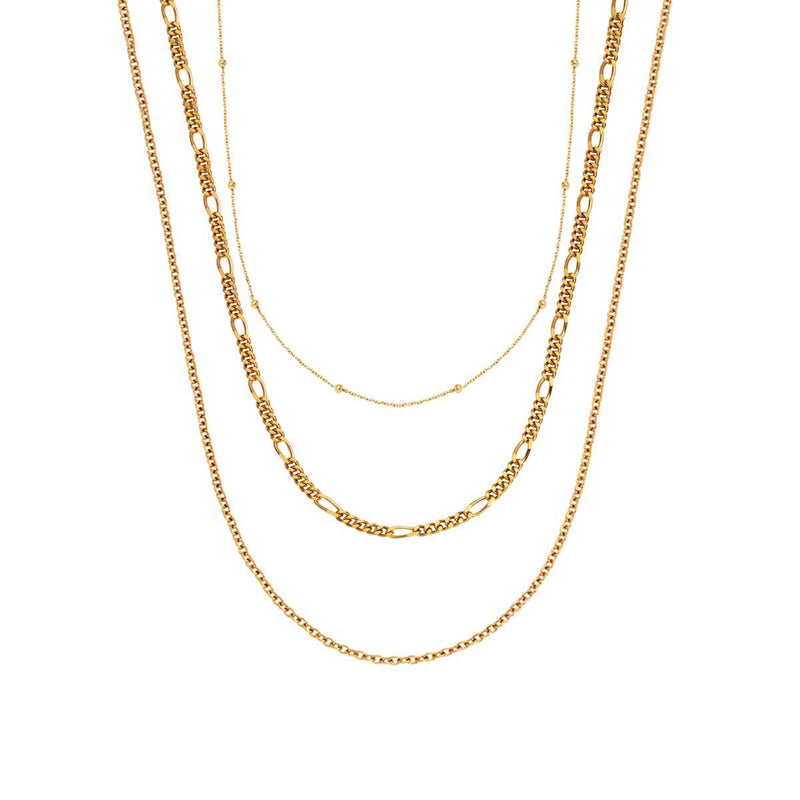 Fine Chain Layered Set (Gold)
