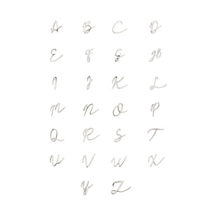 Stories Script Initial Pendant (Silver)