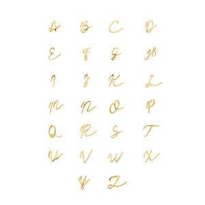 Stories Script Initial Pendant (Gold)