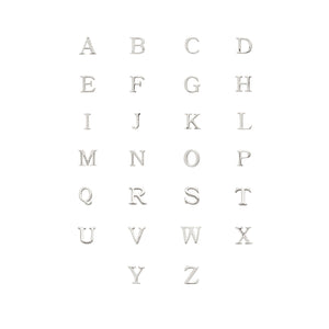 Stories Initial Charm (Silver)