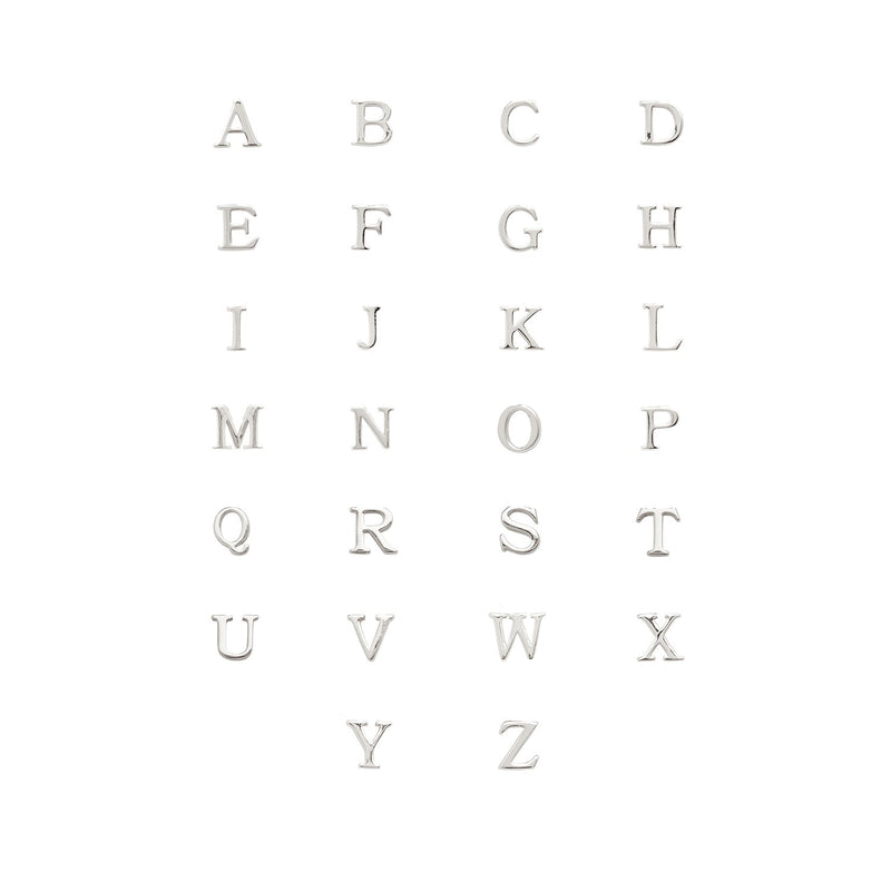 Stories Initial Charm (Silver)