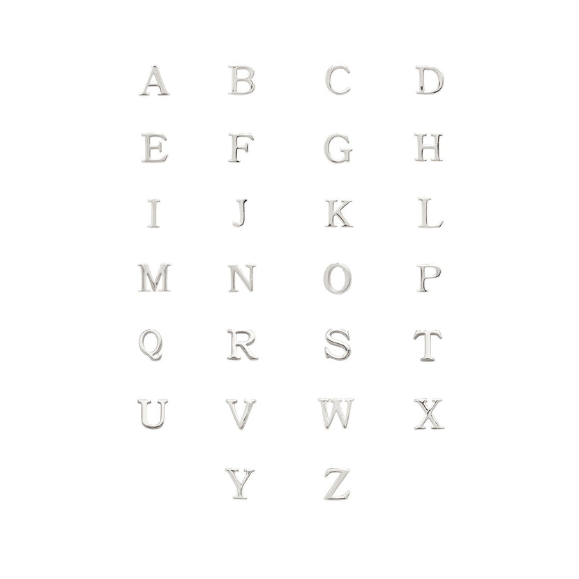 Stories Initial Charm (Silver)