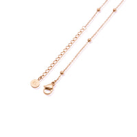 Personalized Initial & Birthstone Necklace (Rose Gold)