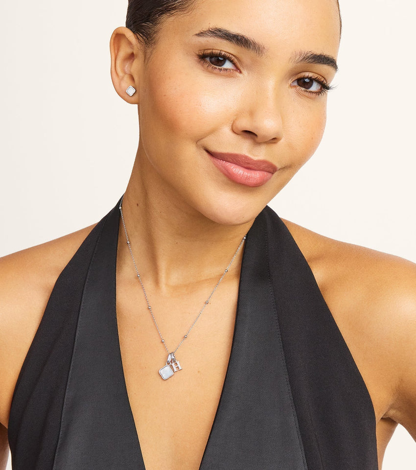 Pearl Clover Necklace (Silver)
