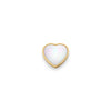 Pearl Heart Charms (Gold) - Plain