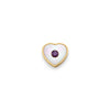 Pearl Heart Charms (Gold) - Birthstone