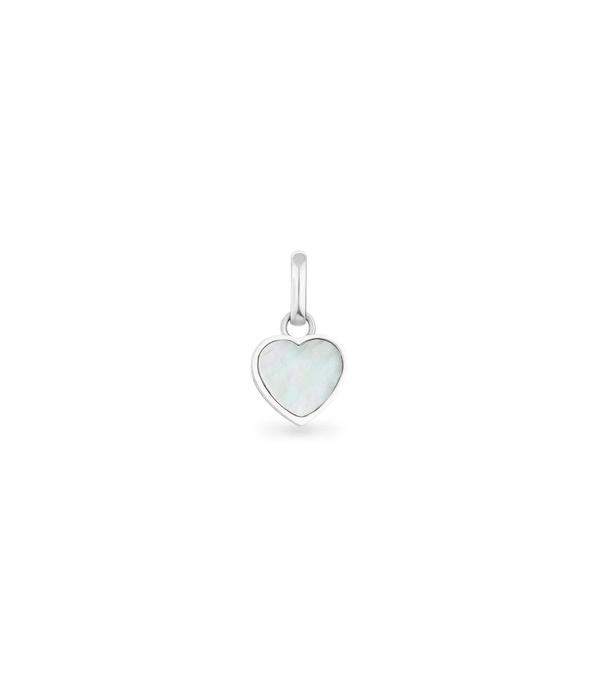 Pearl Heart Pendant (Silver)