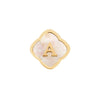 Rosette Pearl Clover Charms (Gold) - Initials