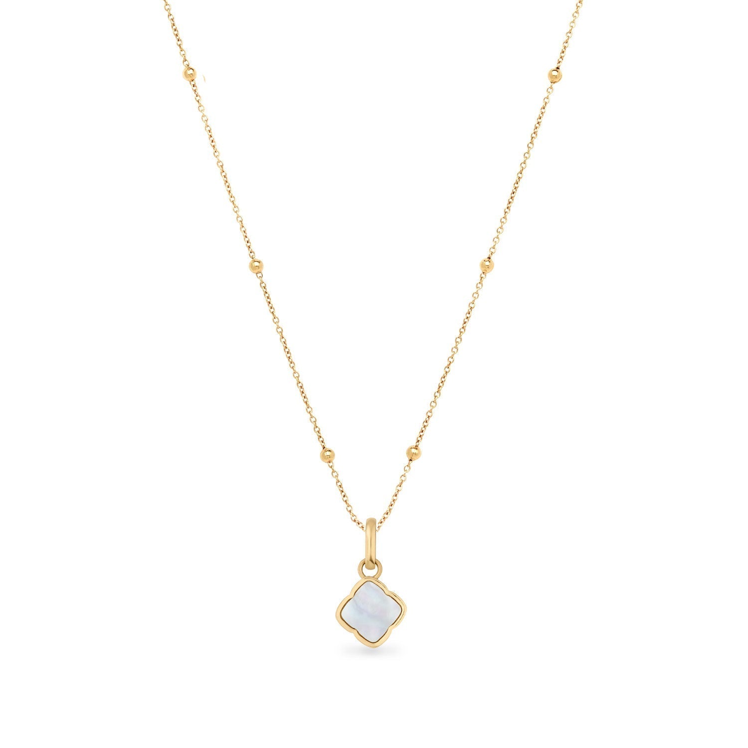 Pearl Clover Necklace (Gold) – Abbott Lyon US