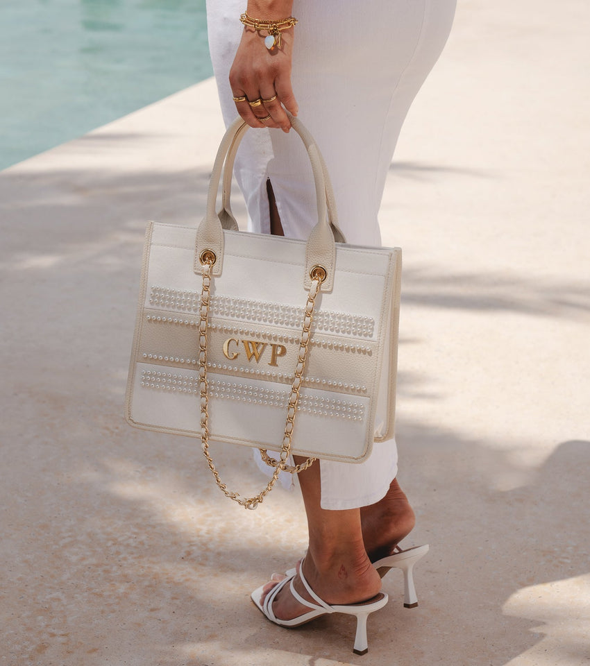 Mini Pearl Canvas Resort Bag