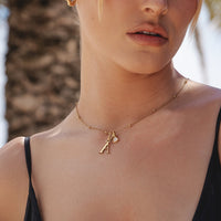 Droplet Birthstone Pendant (Gold)