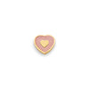 Rose Quartz Heart Charms (Gold) - Heart