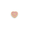 Rose Quartz Heart Charms (Gold) - &