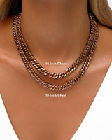Rose Gold Chain Curb Link C00025 - City of London Jewellers