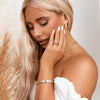 Crystal Heart Bangle Set (Gold/Silver)