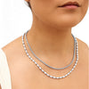 Small Rope Chain Necklace (Silver)
