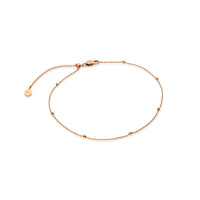 Sphere Chain Anklet (Rose Gold)