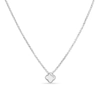 Pearl Clover Necklace (Silver)