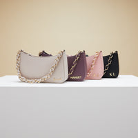 Midnight Plum Chain Strap Shoulder Bag