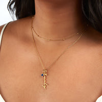 Vertical Name Necklace (Gold)