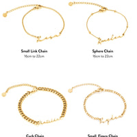 Signature Name Bracelet (Gold)