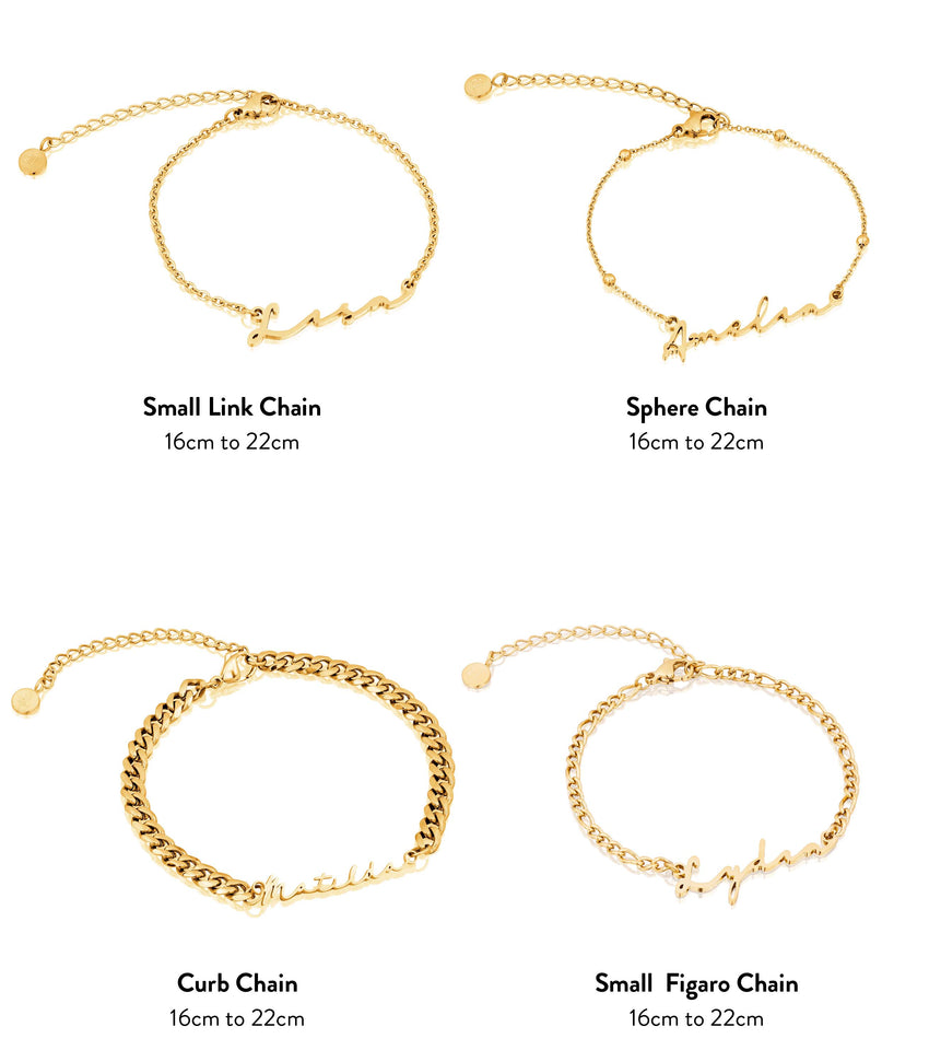 Signature Name Bracelet (Gold)