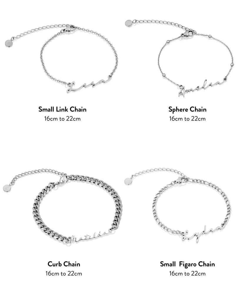 Signature Name Bracelet (Silver)