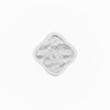 Rosette Molten Clover Charms (Silver) - &