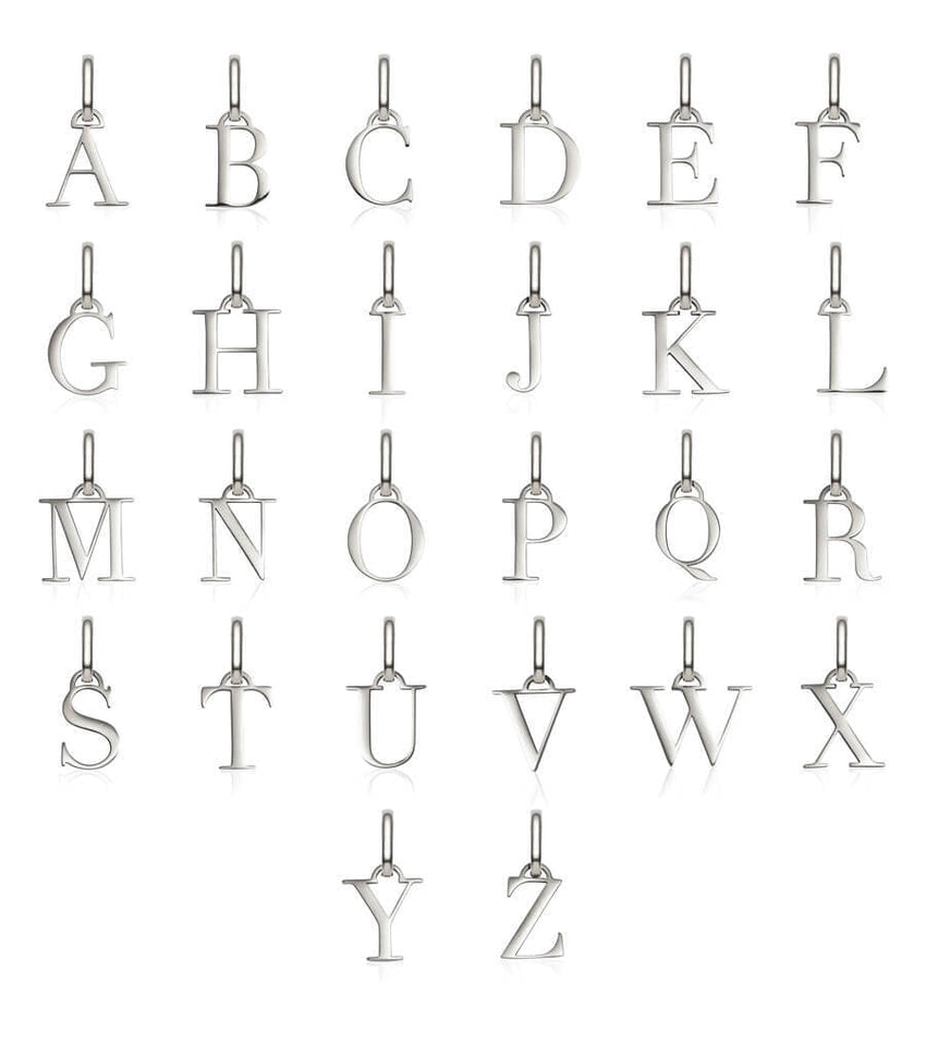 Letter Pendant (Silver)
