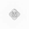 Rosette Textured Clover Charms (Silver) - &