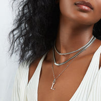 Snake Chain Necklace (Silver)