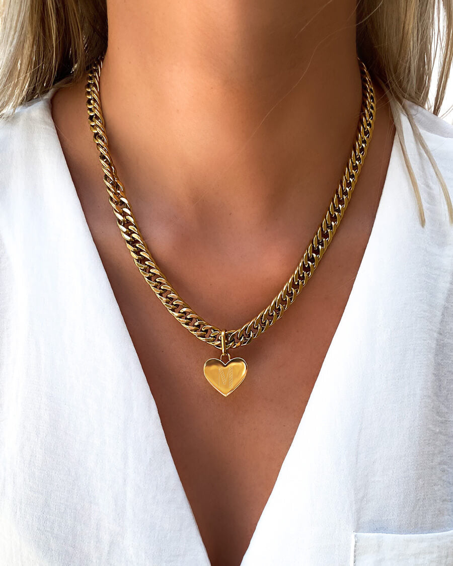 chigo 高山都コラボ Open Heart Chain Pendant
