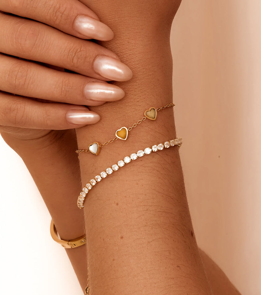 Golden Luxe: Charms Gold Bracelet