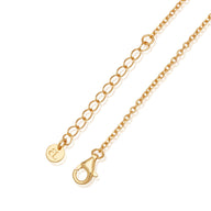 Stories Doodle Heart Necklace (Gold)