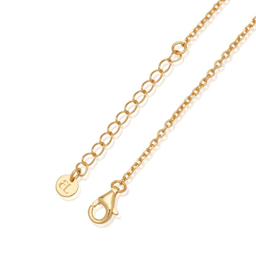 Stories Doodle Heart Necklace (Gold)