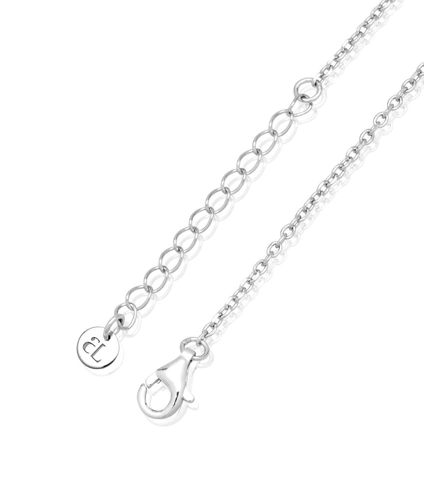 All About Me Sterling Silver Necklace with Charm Holder 30 Inches / 5 Charms