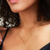 Stories Initial Necklace (Gold)