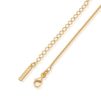 Stories Script Initial & Birthstone Necklace (Gold)