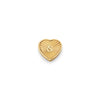 Textured Heart Charms (Gold) - &