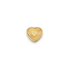 Textured Heart Charms (Gold) - Heart